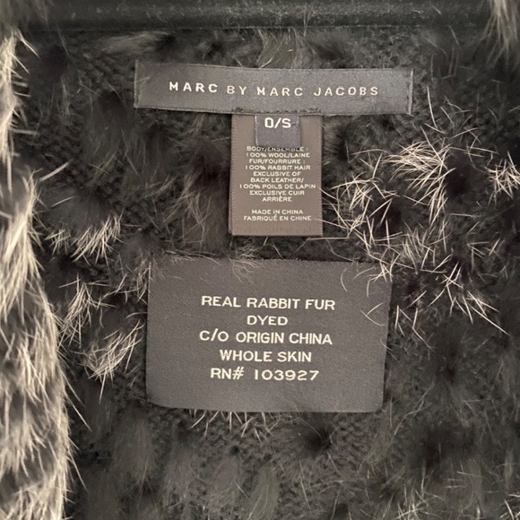 Marc by Marc Jacobs Rabbit Fur Vest - Picture 2 of 10
